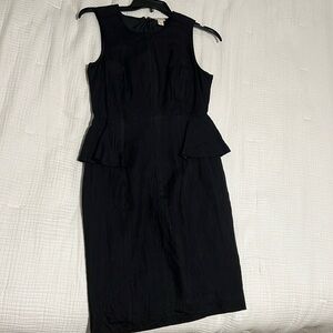 J. Crew linen black dress